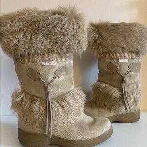 Tecnica Tan Fur Boots